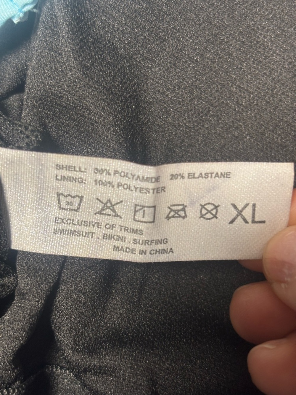 Blue Ombre Tankini Swim Top and Black Bottoms - Unbranded - Picture 6 of 7